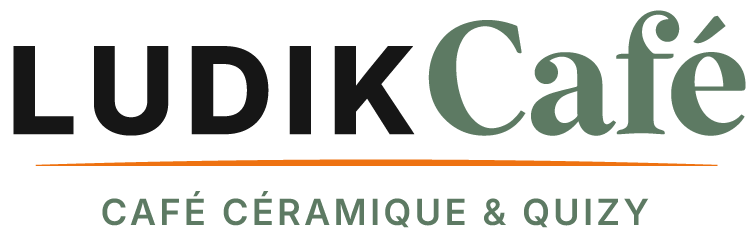 Logo Ludik Café, céramique café et Quizy à Rimouski