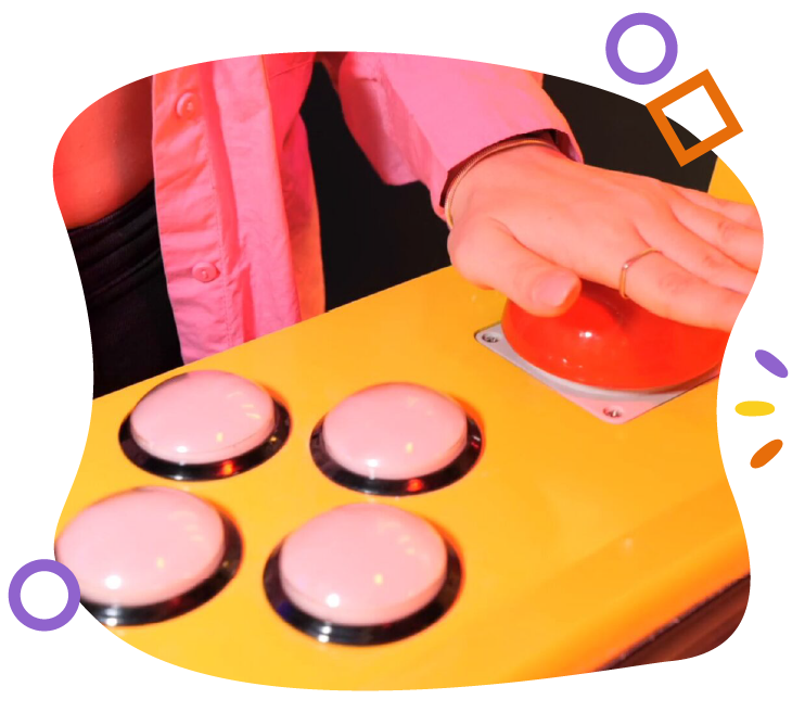 Boutons de jeu Quizy.